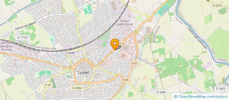 localisation de l'entreprise GVC DIAGNOSTICS à LUNEL