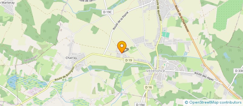 localisation de l'entreprise GVCM  VEZERONCE-CURTIN