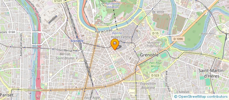 localisation de l'entreprise GVDC ARTS à GRENOBLE