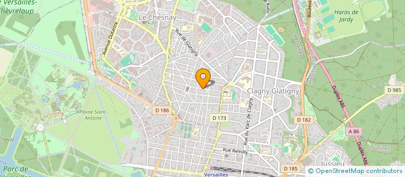 localisation de l'entreprise GVDD à VERSAILLES