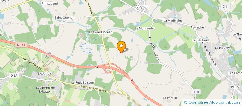 localisation de l'entreprise GVER  VEYRAC