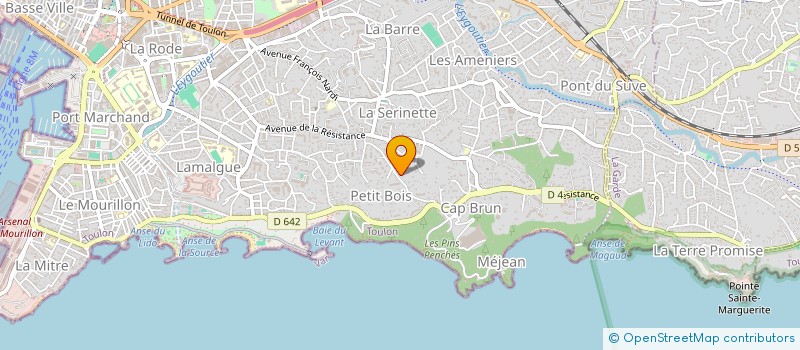 localisation de l'entreprise GVF à TOULON