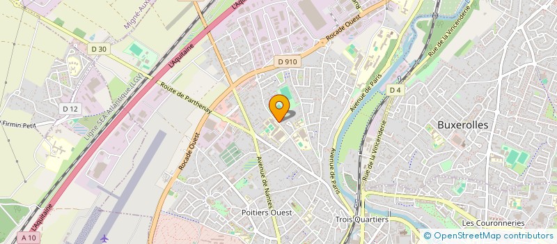 localisation de l'entreprise GVF à POITIERS