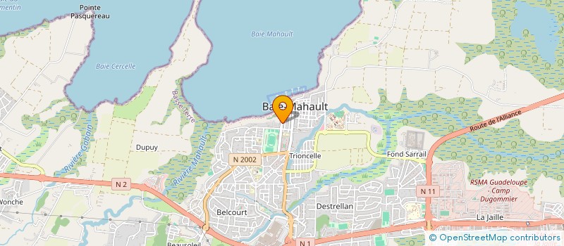 localisation de l'entreprise GVF  BAIE-MAHAULT