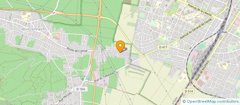 localisation de l'entreprise GVF EXPERTISES  WINTZENHEIM