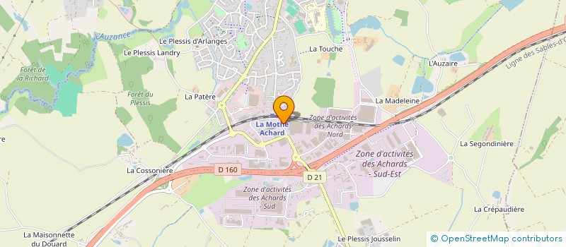 localisation de l'entreprise GVF IMMOBILIER  LES ACHARDS