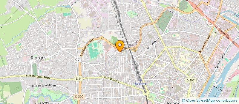 localisation de l'entreprise GVGM PARTICULIERS à ROANNE