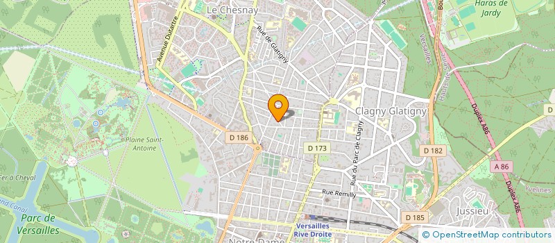 localisation de l'entreprise GVH à VERSAILLES