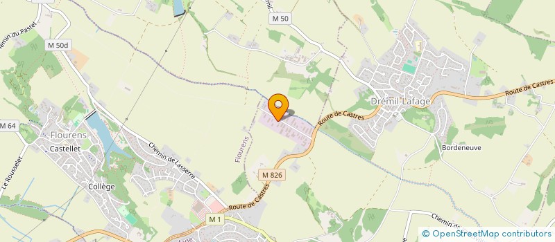 localisation de l'entreprise GVH  DREMIL-LAFAGE