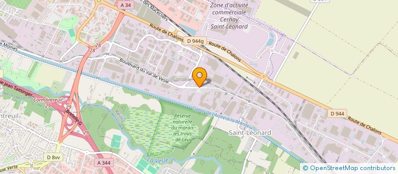 localisation de l'entreprise GVI REIMS  REIMS