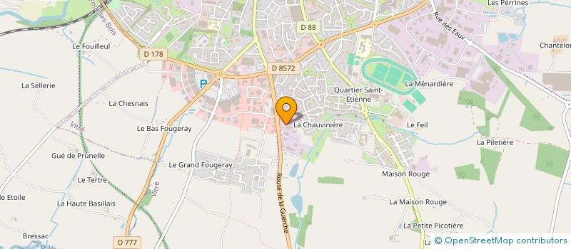 localisation de l'entreprise GVL à VITRE