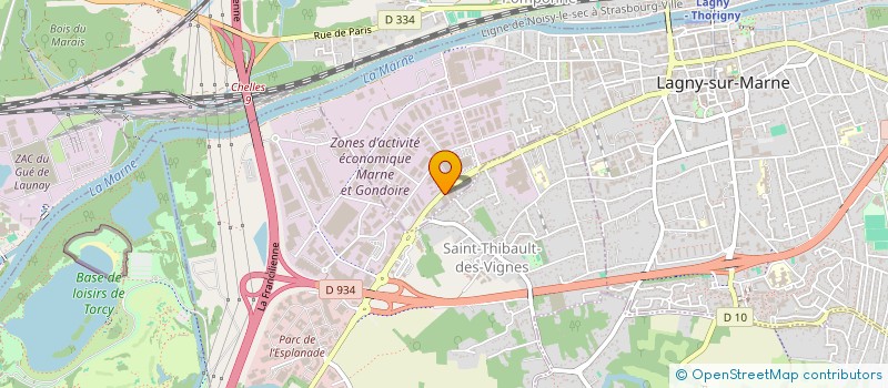 localisation de l'entreprise GVM  LAGNY-SUR-MARNE