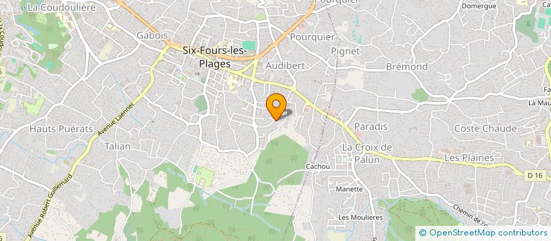 localisation de l'entreprise GVMA à SIX-FOURS-LES-PLAGES