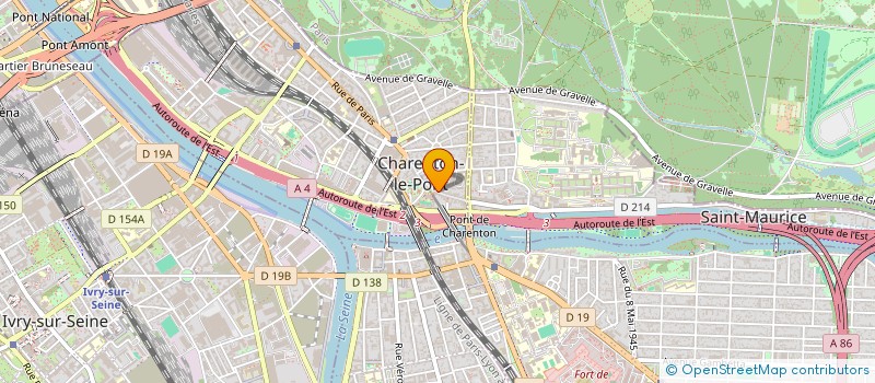 localisation de l'entreprise GVP à CHARENTON-LE-PONT