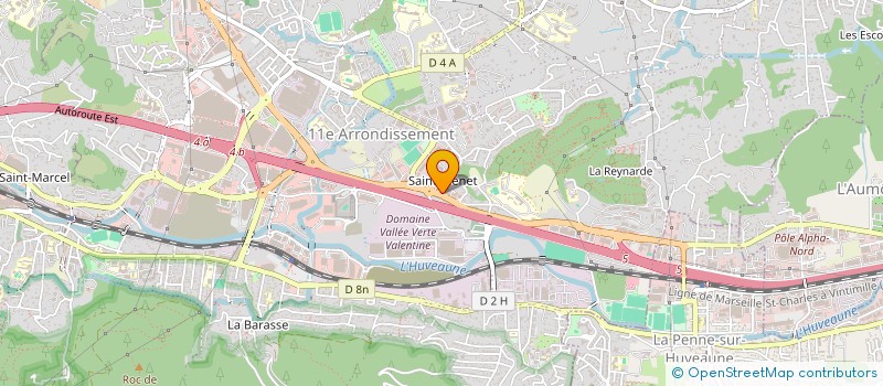 localisation de l'entreprise GVP à MARSEILLE
