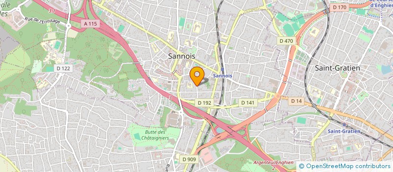 localisation de l'entreprise GVP IMMO  SANNOIS