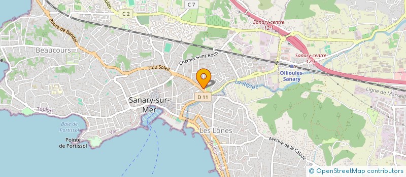 localisation de l'entreprise GVR CONTROLE à SANARY-SUR-MER