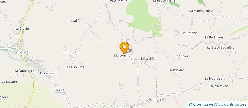 localisation de l'entreprise GVR ELECTRICITE à VERRIERES