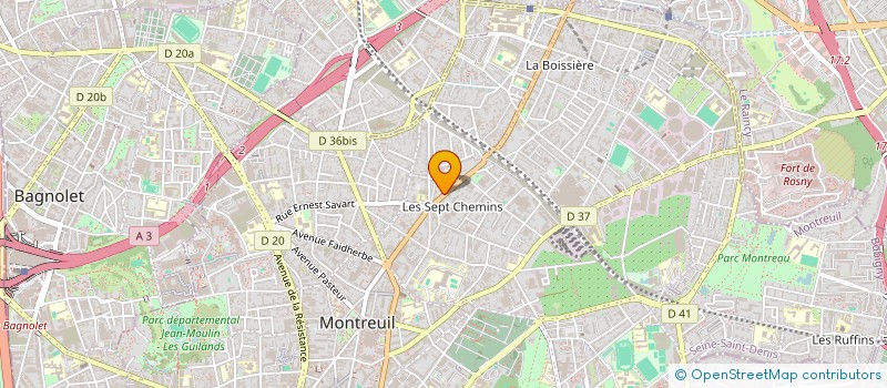 localisation de l'entreprise GVS HOLDING à MONTREUIL
