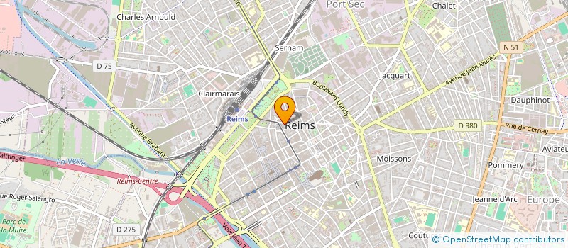 localisation de l'entreprise GVSC IMMOBILIER  REIMS