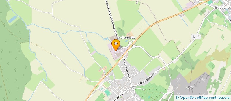 localisation de l'entreprise GVT  GY