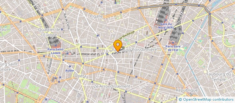 localisation de l'entreprise GVT FAUBOURG  PARIS