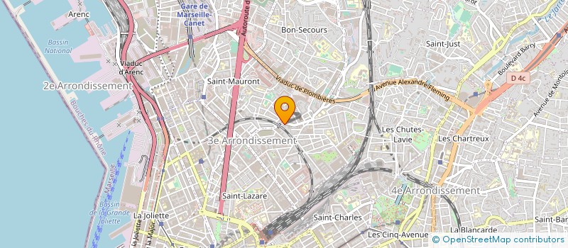localisation de l'entreprise GVT INTERNATIONAL à MARSEILLE