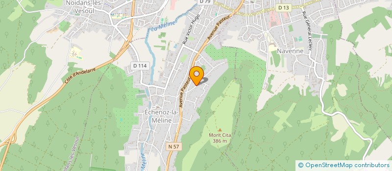 localisation de l'entreprise GW à ECHENOZ-LA-MELINE