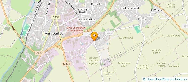 localisation de l'entreprise GW AUTOMOBILE à VERNOUILLET