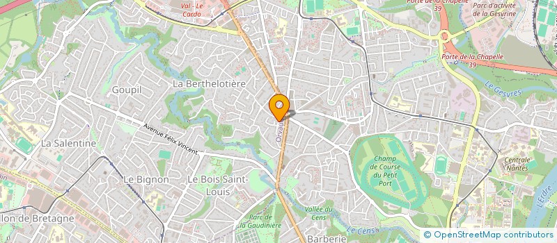localisation de l'entreprise GW ENERGIES à ORVAULT