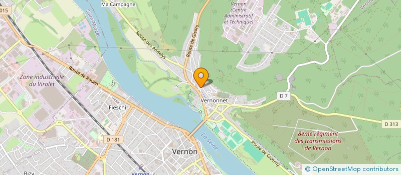 localisation de l'entreprise GW GESTION  VERNON