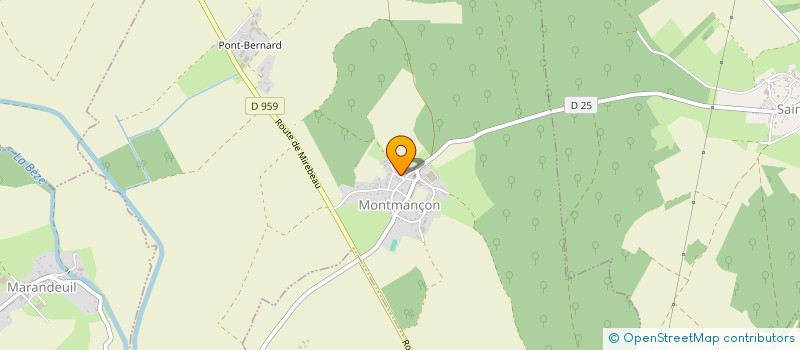 localisation de l'entreprise GW IMMO  MONTMANCON