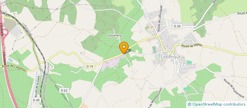 localisation de l'entreprise GW INVEST  LALBENQUE