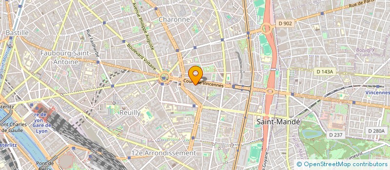localisation de l'entreprise GW OPTIQUE à PARIS