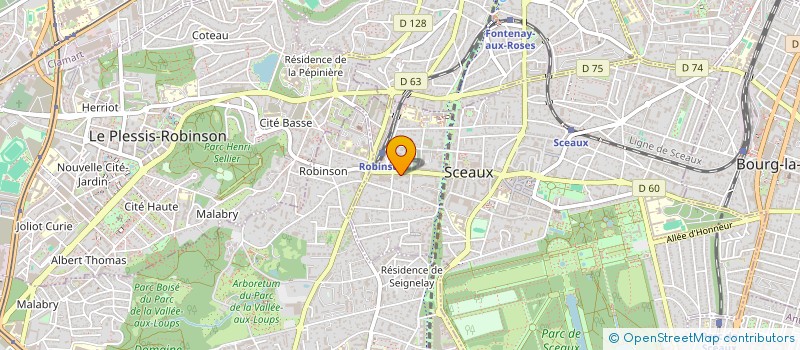localisation de l'entreprise GW2 à SCEAUX