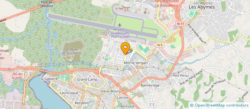localisation de l'entreprise GWA ACCESSOIRES AUTO SPORT à LES ABYMES