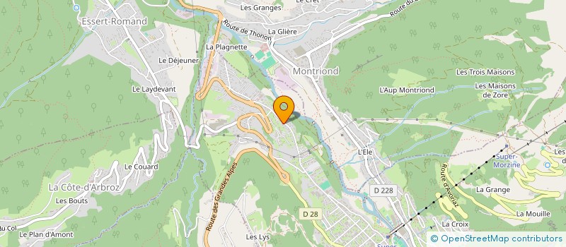 localisation de l'entreprise GWACTIVE FRANCE  SAINT-JORIOZ