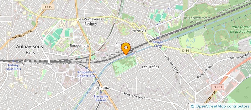 localisation de l'entreprise GWAD VTC à SEVRAN