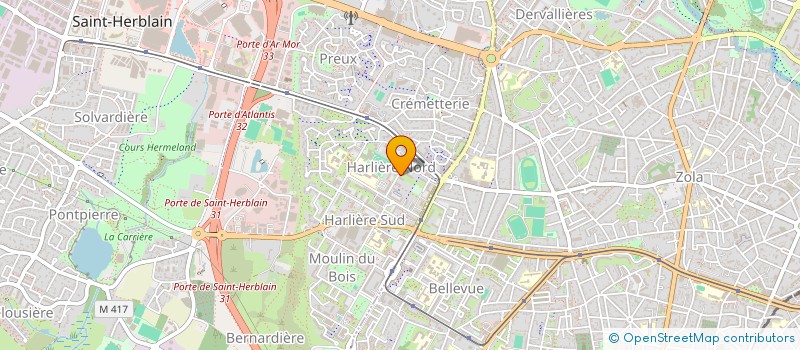 localisation de l'entreprise GWADA 44 à SAINT-HERBLAIN