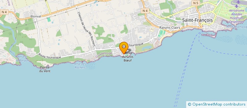 localisation de l'entreprise GWADA à SAINT-FRANCOIS