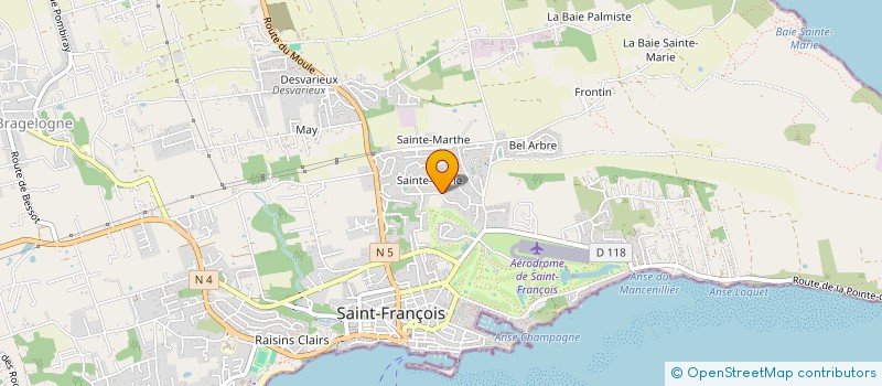 localisation de l'entreprise GWADA  SAINT-FRANCOIS