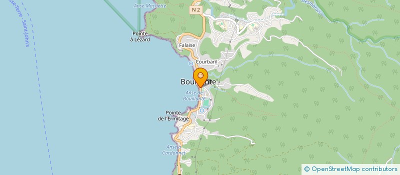 localisation de l'entreprise GWADA ALIMENTATION à BOUILLANTE