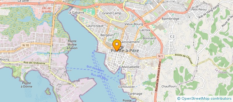 localisation de l'entreprise GWADA BAG à POINTE-A-PITRE