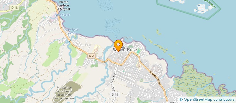 localisation de l'entreprise GWADA BOTANICA LES AMIS DE LA FLORE DE L'ARCHIPEL GUADELOUPE à SAINTE-ROSE