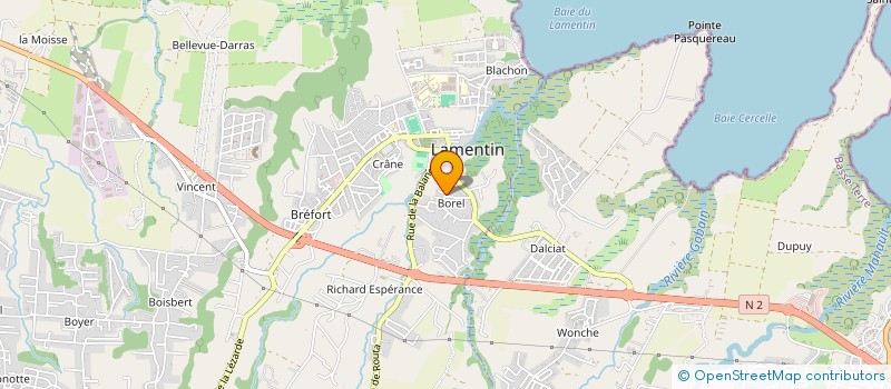 localisation de l'entreprise GWADA-BREIZH  LAMENTIN