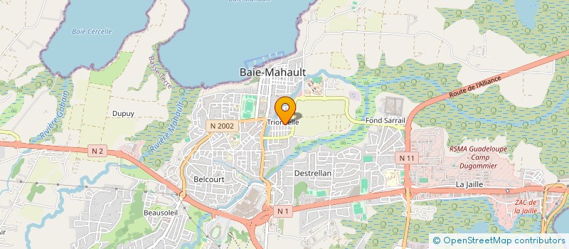 localisation de l'entreprise GWADA CLEANING SERVICE  BAIE MAHAULT