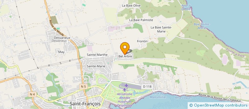 localisation de l'entreprise GWADA KMD à SAINT-FRANCOIS