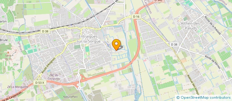 localisation de l'entreprise GWADA.L  ENTRAIGUES-SUR-LA-SORGUE