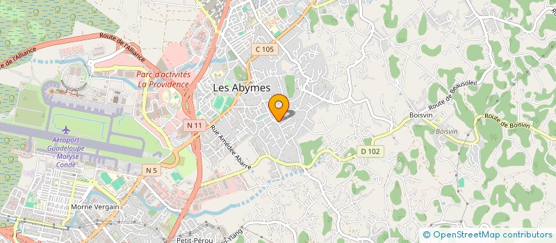 localisation de l'entreprise GWADA ROLLS  LES ABYMES