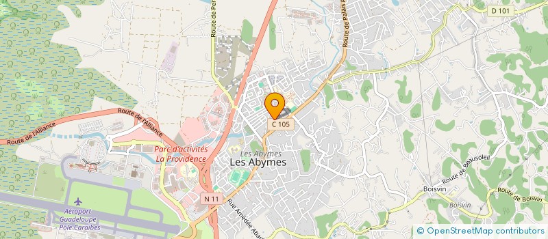 localisation de l'entreprise GWADA SERVICES à LES ABYMES